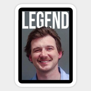 Morgan Wallen Legend Mugshot Sticker